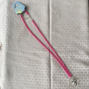Delia’s Neon Pink chain Necklace NWT